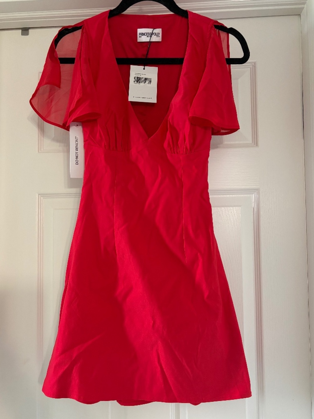Florie Corset Mini Dress Red-NWT